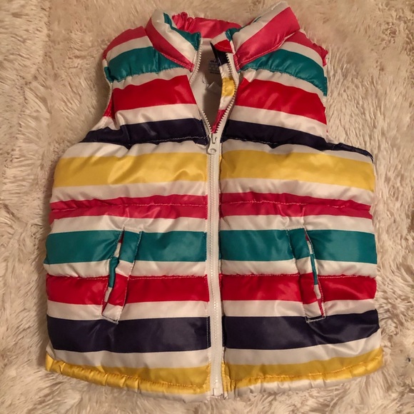 Rainbow Puff Vest - Picture 1 of 5